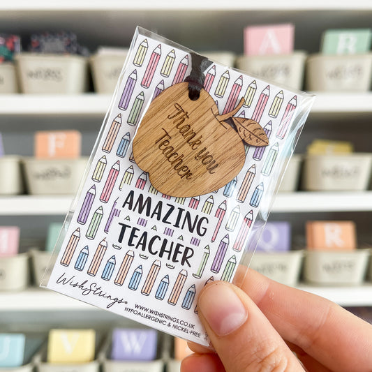 SALE - Thank You Teacher, hanging decoration - S056