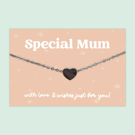 Special Mum - Heart Charm Necklace - J008N