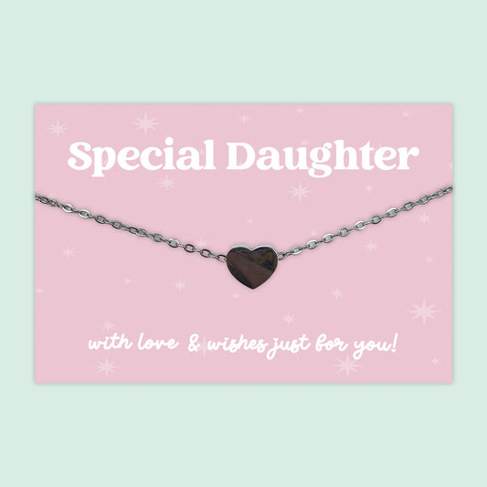Special Daughter - Heart Charm Necklace - J013N