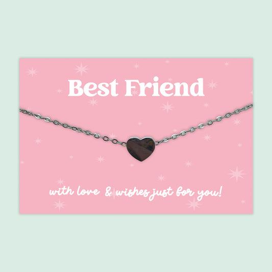 Best Friend - Heart Charm Necklace - J019N