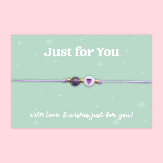 Just for You - Heart Adjustable Friendship Bracelet - J024FB