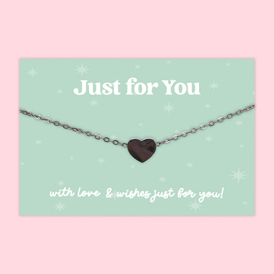 Just for You - Heart Charm Necklace - J024N