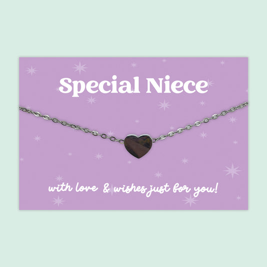 Special Niece - Heart Charm Necklace - J027N