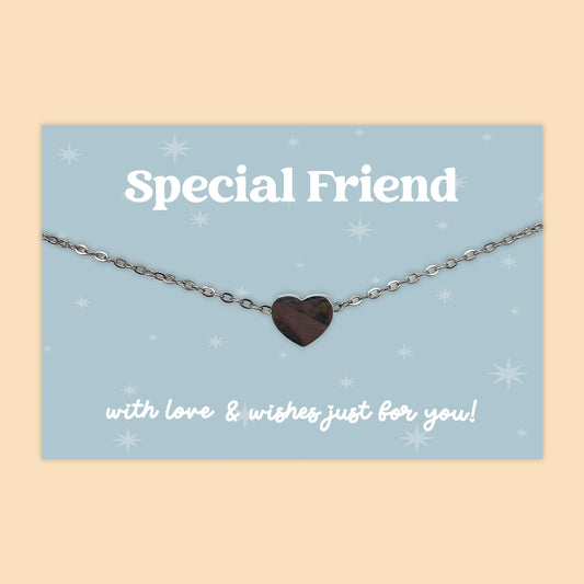 Special Friend - Heart Charm Necklace - J052N