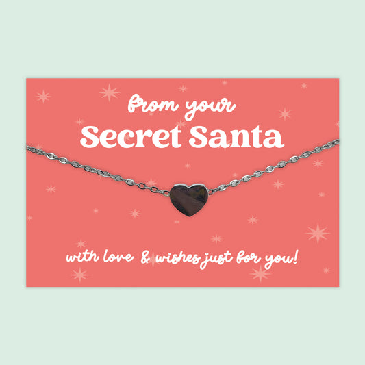Secret Santa - Heart Charm Necklace - J054N