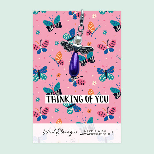 THINKING OF YOU -  Wish Angels, Clip on Keepsake | J055