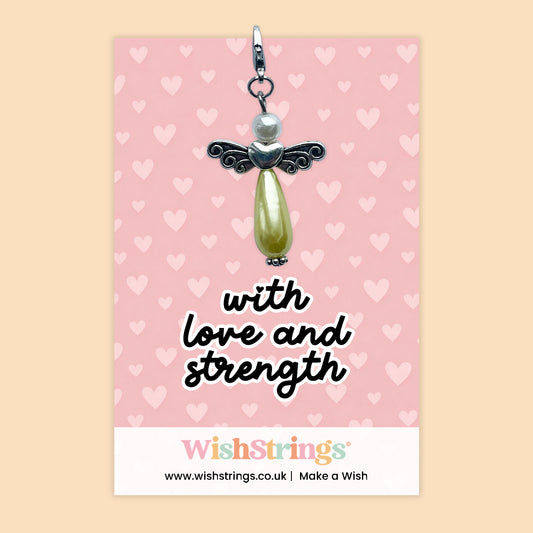 With Love and Strength -  Wish Angels, Clip on Keepsake | J055