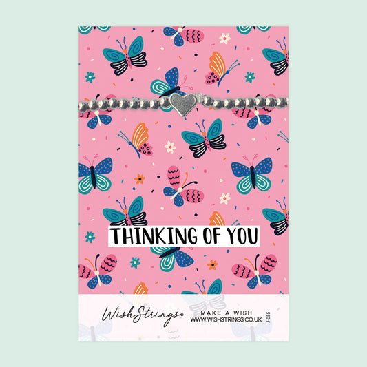 Thinking of you - Heart Beaded Bracelet - J055