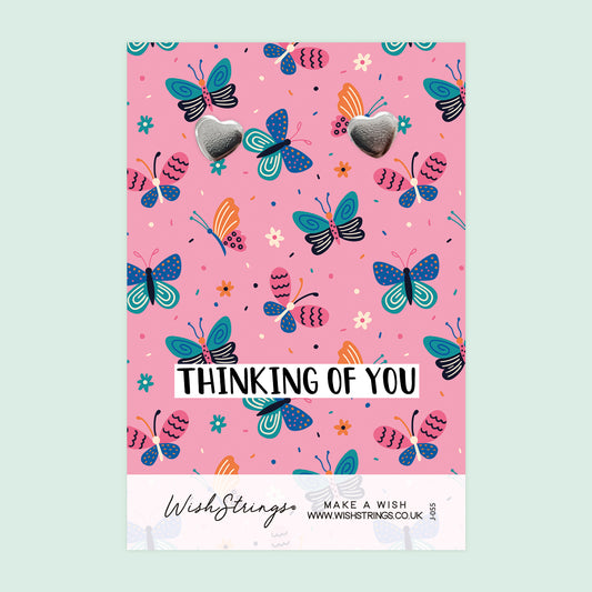 THINKING OF YOU - Heart Stud Earrings | J055