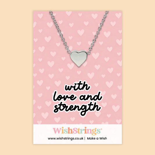 With Love and Strength - Heart Necklace - J055