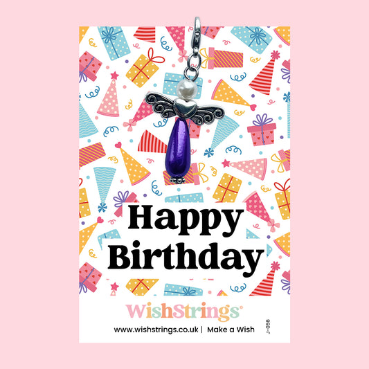 HAPPY BIRTHDAY -  Wish Angels, Clip on Keepsake | J056