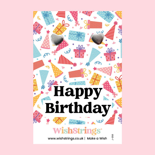HAPPY BIRTHDAY - Heart Stud Earrings | J056