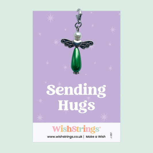 SENDING HUGS -  Wish Angels, Clip on Keepsake | J057