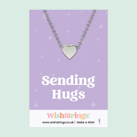 SENDING HUGS - Heart Necklace - J057