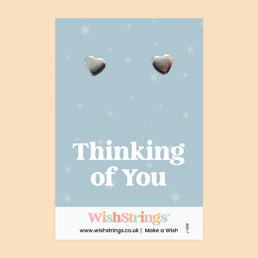 THINKING OF YOU - Heart Stud Earrings | J058