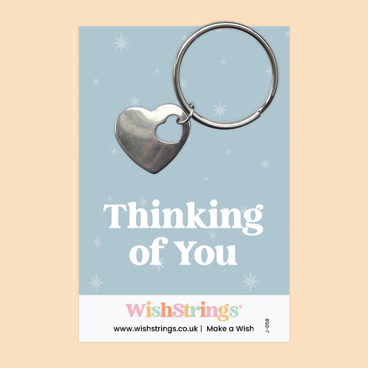 THINKING OF YOU - Heart Keyring - J058-KR