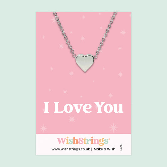 I LOVE YOU - Heart Necklace - J059