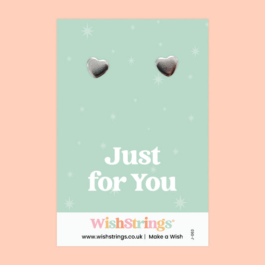 JUST FOR YOU - Heart Stud Earrings | J063