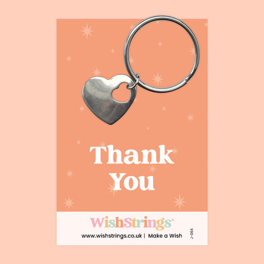 THANK YOU - Heart Keyring - J064-KR