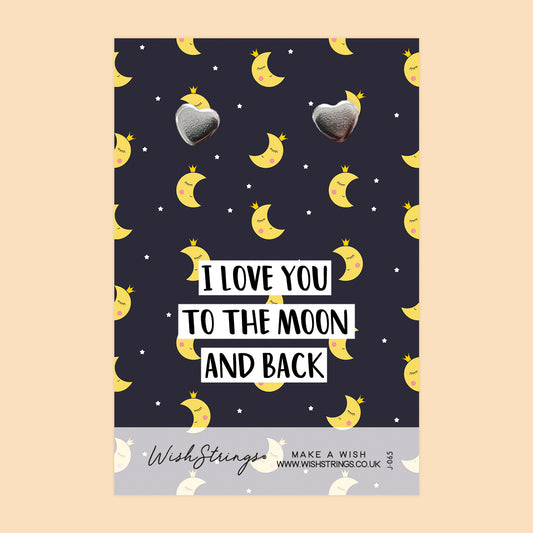 MOON & BACK - Heart Stud Earrings | J065