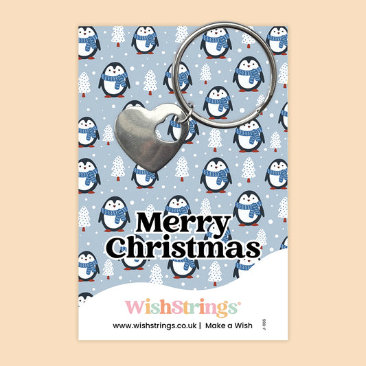 Merry Christmas - Heart Keyring - J066-KR NEW