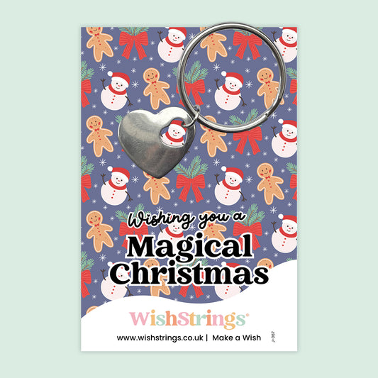 Wishing You a Magical Christmas - Heart Keyring - J067-KR NEW