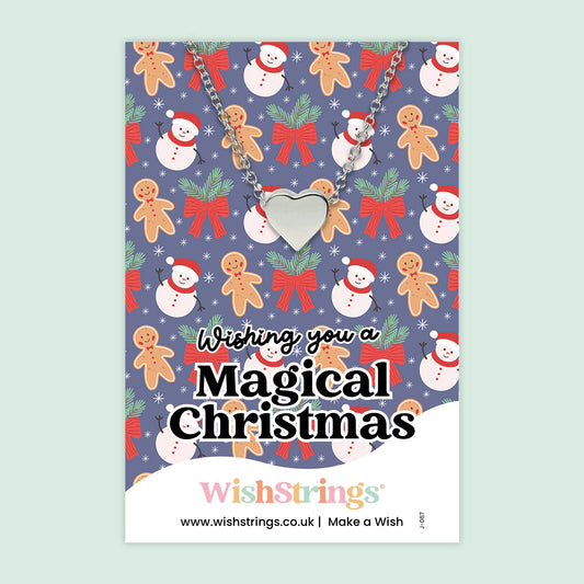 Wishing You a Magical Christmas - Heart Necklace - J067 NEW