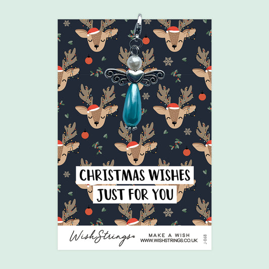 CHRISTMAS REINDEER - Wish Angels, Clip on Keepsake | J068