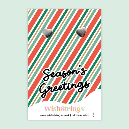 Season’s Greetings - J068 HEART EARRINGS NEW