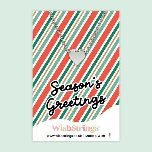 Season’s Greetings - Heart Necklace - J068 NEW