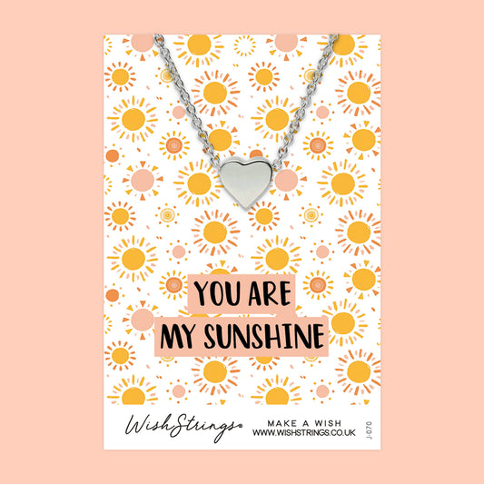 MY SUNSHINE - Heart Necklace - J070