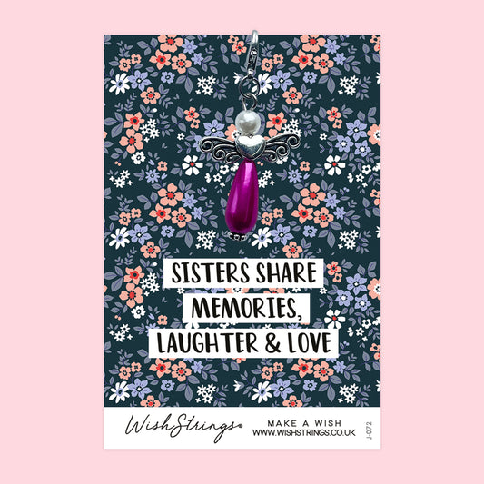 SISTERS SHARE - Wish Angels, Clip on Keepsake | J072