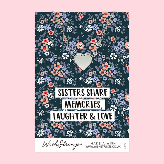 SISTERS SHARE - Heart Necklace - J072