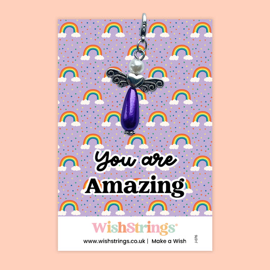 YOU ARE AMAZING - Wish Angels, Clip on Keepsake | J076