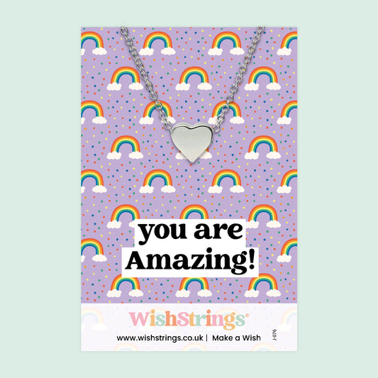 YOU ARE AMAZING - HEART NECKLACE - J076