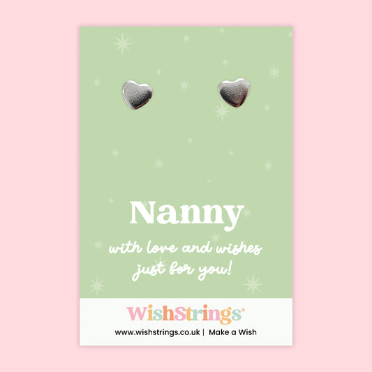 Nanny - Heart Stud Earrings | J078