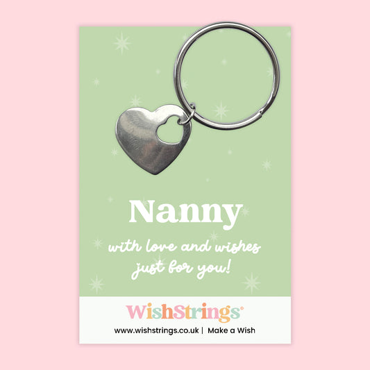 Nanny - Heart Keyring - J078-KR