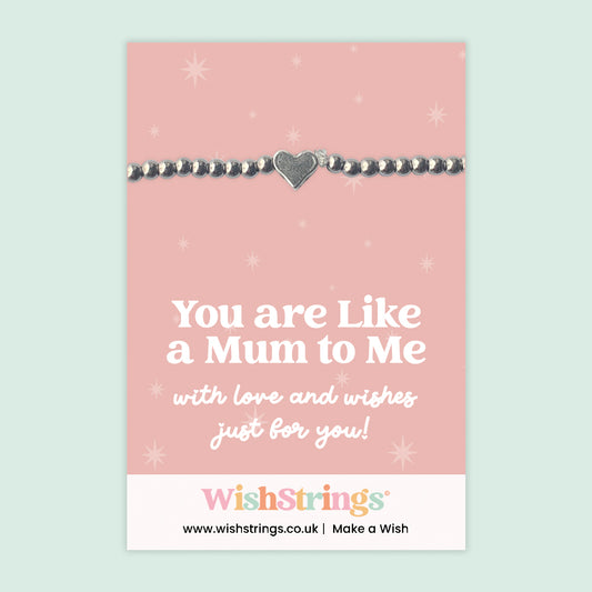 You Are Like a Mum to Me - Heart Beaded Bracelet - J079