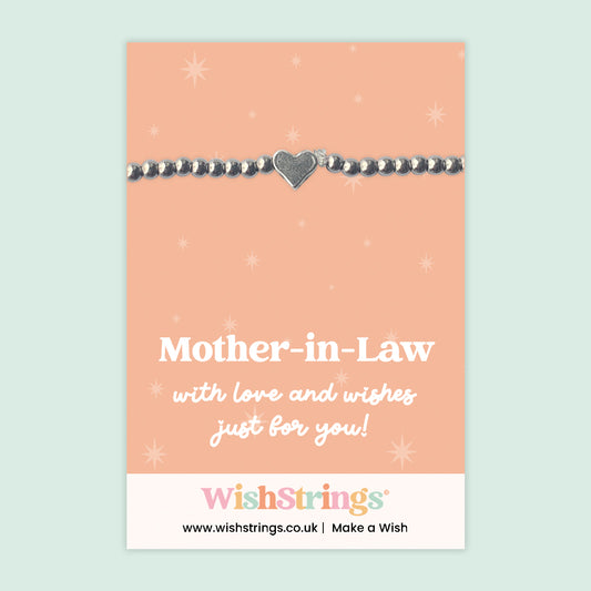 Mother-in-Law - Heart Beaded Bracelet - J082
