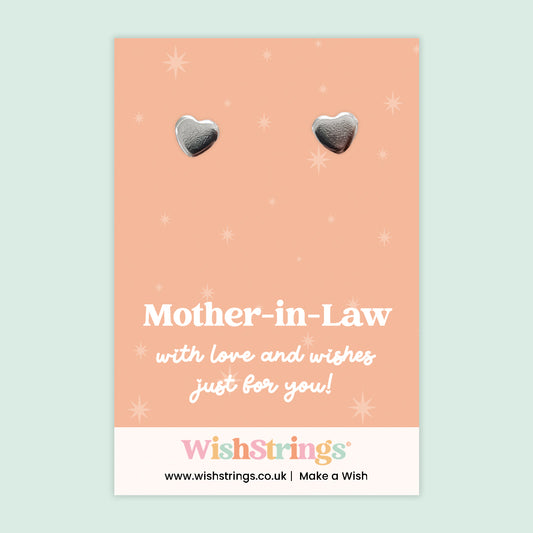 Mother-in-Law - Heart Stud Earrings | J082