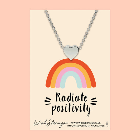 RADIATE POSITIVITY - Heart Necklace - J082