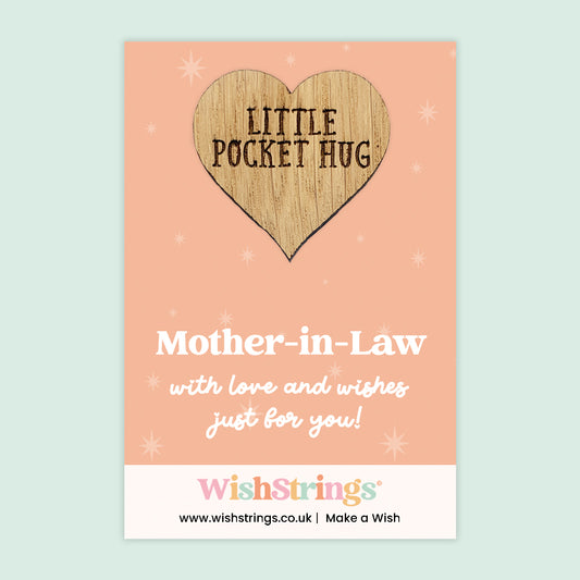Mother-in-Law - Oak Pocket Hug Token | J082
