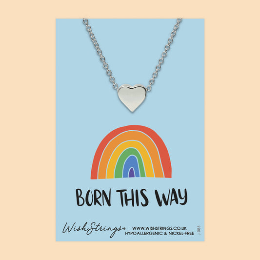 BORN THIS WAY - HEART NECKLACE - J086