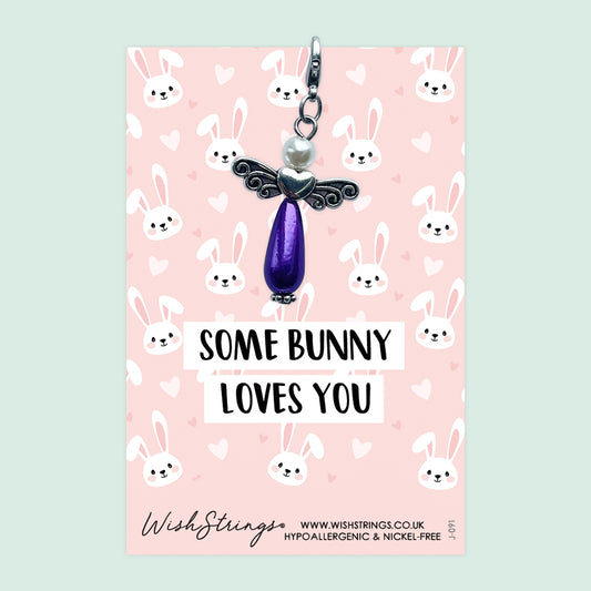 SOME BUNNY - Wish Angels, Clip on Keepsake | J091