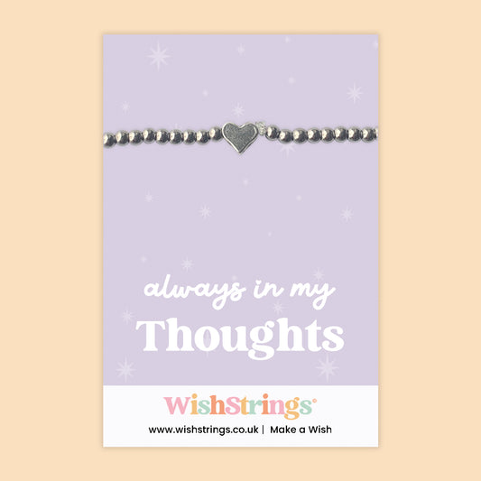 Always In My Thoughts - Heart Beaded Bracelet - J091