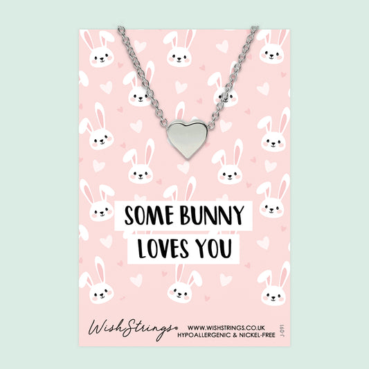 SOME BUNNY - Heart Necklace - J091