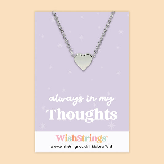 Always In My Thoughts - Heart Necklace - J091