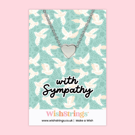 With Sympathy - Heart Necklace - J092