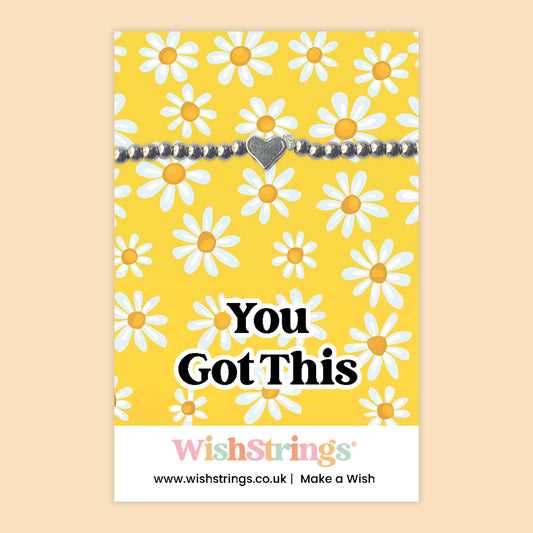 You Got This - Heart Beaded Bracelet - J093