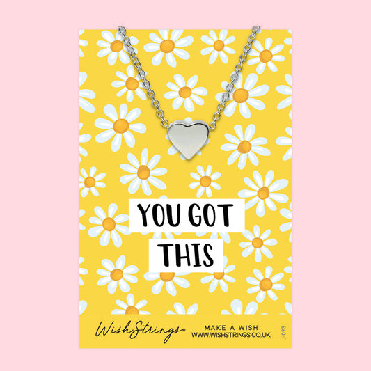 YOU GOT THIS - HEART NECKLACE - J093